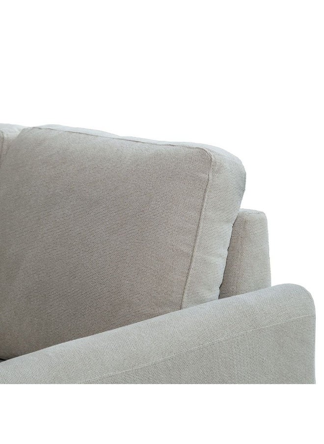 DANUBE HOME Gamorah 3 Seater Fabric Sofa Modern Design Three Seat Sofas Comfortable Living Room Furniture L188.5Xw85Xh94Cm - Beige  - Image 5