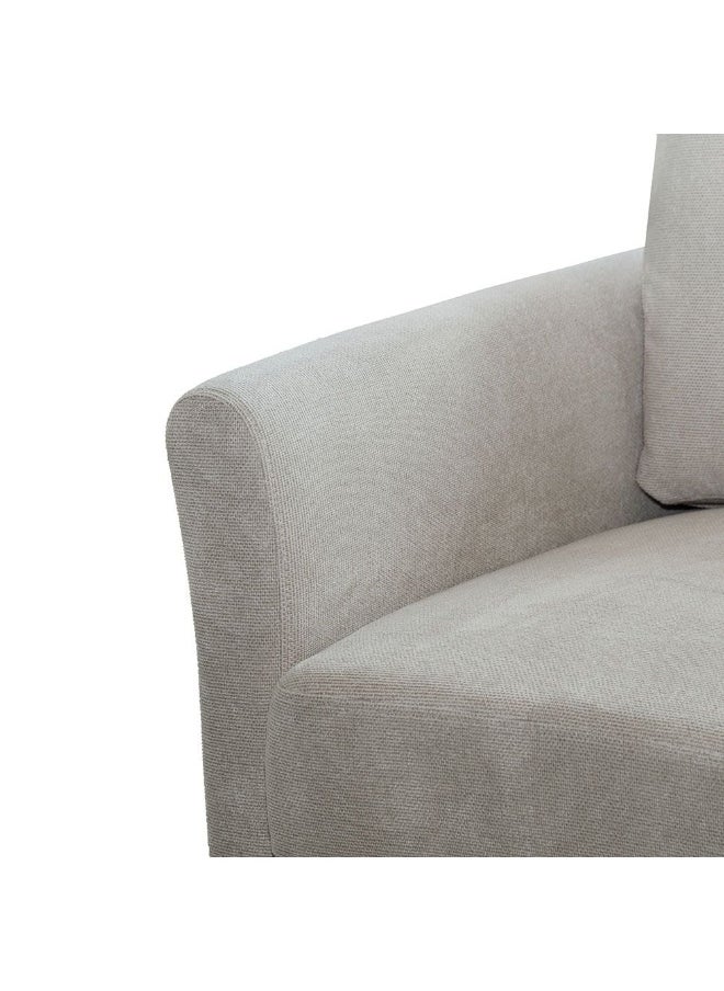 DANUBE HOME Gamorah 3 Seater Fabric Sofa Modern Design Three Seat Sofas Comfortable Living Room Furniture L188.5Xw85Xh94Cm - Beige  - Image 4