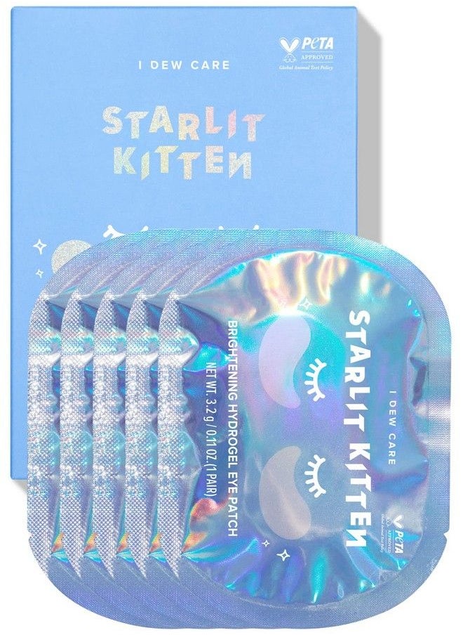 I DEW CARE - Hydrogel Eye Patch Starlit Kitten : Jewel Powder Hydrating And Brightening Under Eye Fine Lines Dark Circles 5 Ea - Image 1