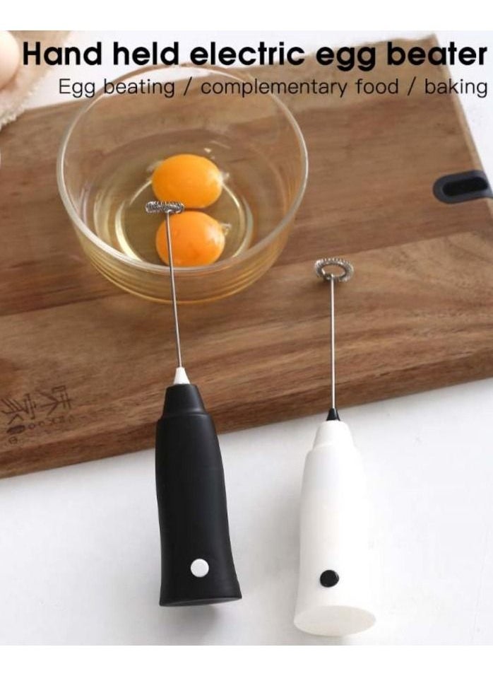 Generic Coffee Frother Handheld Battery Operated Milkshake Mixer Drink Mixer for Coffee Cappuccino Hot Chocolate Egg Whisk  - Image 3