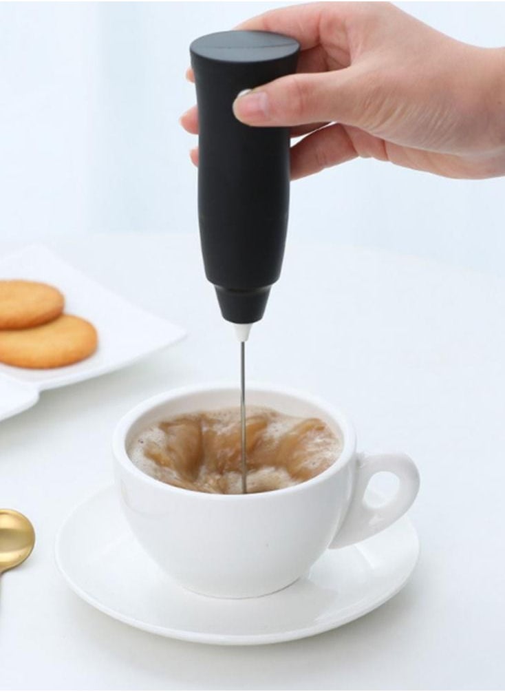 Generic Coffee Frother Handheld Battery Operated Milkshake Mixer Drink Mixer for Coffee Cappuccino Hot Chocolate Egg Whisk  - Image 4