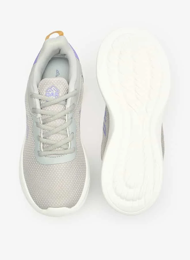 Oaklan by Shoexpress Women Textured Lace-Up Sports Shoes with Pull Tabs