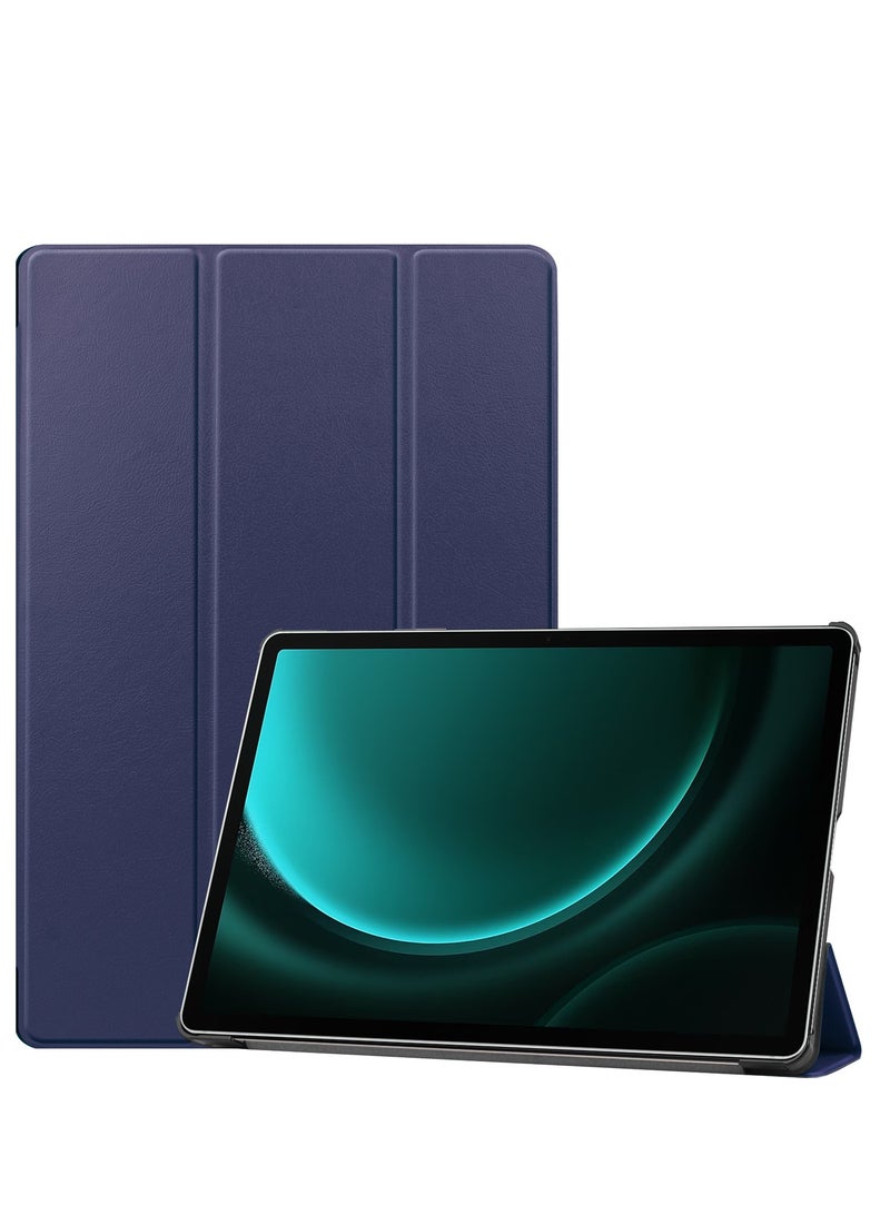 Case for Samsung Galaxy Tab S9 FE Plus 12.4 Inch 2023 SM-X610/SM-X616 Premium Leather Flap Tablet Case with Stand Function Auto Wake/Sleep Cover (Blue) - Image 1