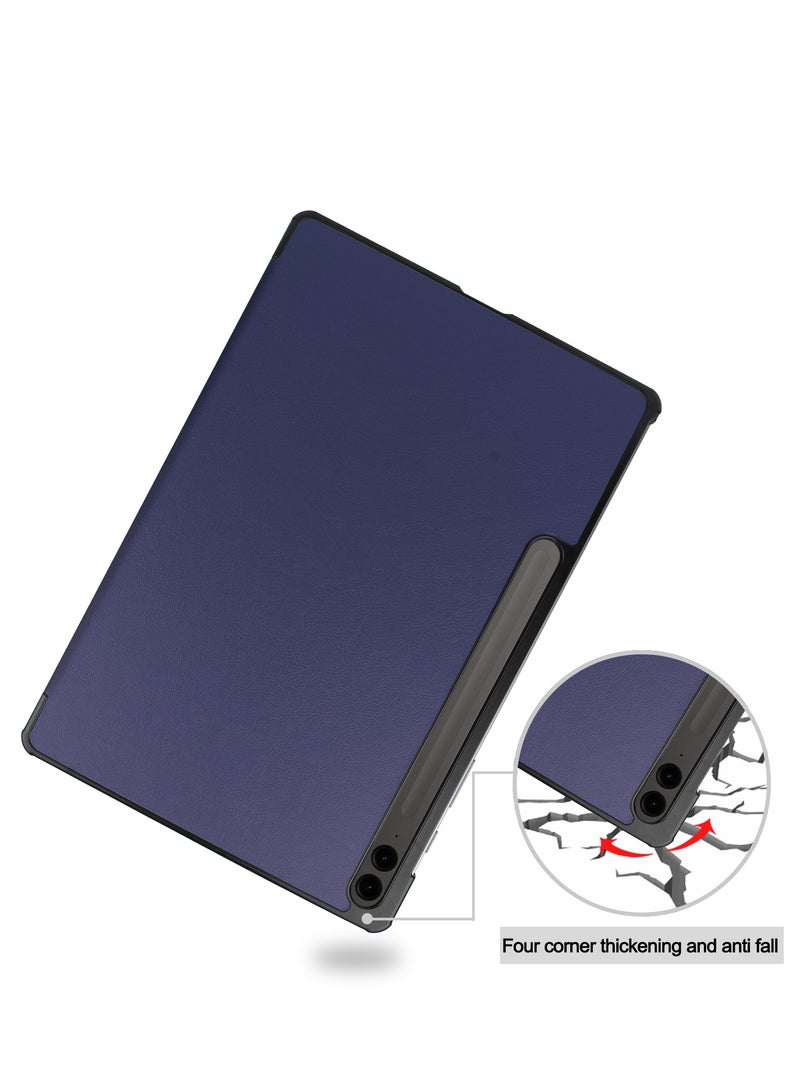 Case for Samsung Galaxy Tab S9 FE Plus 12.4 Inch 2023 SM-X610/SM-X616 Premium Leather Flap Tablet Case with Stand Function Auto Wake/Sleep Cover (Blue) - Image 5