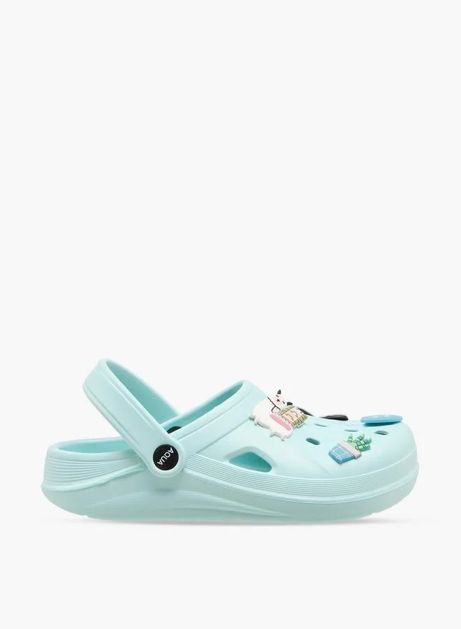 Aqua Girls Embellished Clogs