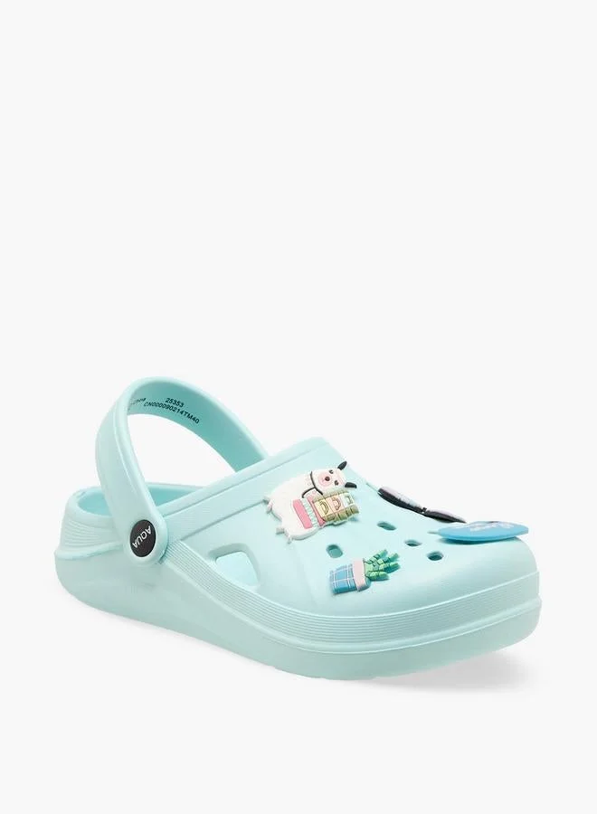 Aqua Girls Embellished Clogs