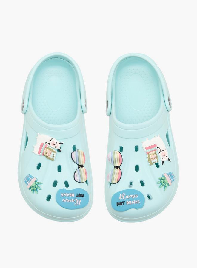 Aqua Girls Embellished Clogs - Image 1