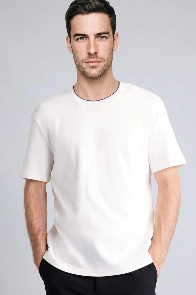 DeFacto Regular Fit 100% Cotton Crew Neck Short Sleeve T-Shirt