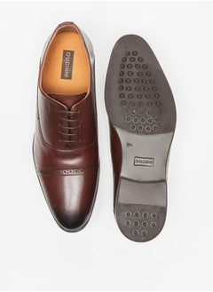 DUCHINI Men's Solid Lace-Up Derby Shoes  - Image 5