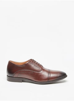 DUCHINI Men's Solid Lace-Up Derby Shoes  - Image 2