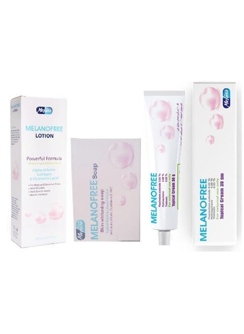 Melanofree lotion  200ml +Melanofree Cream 30gm +Melanofree Soap 100gram