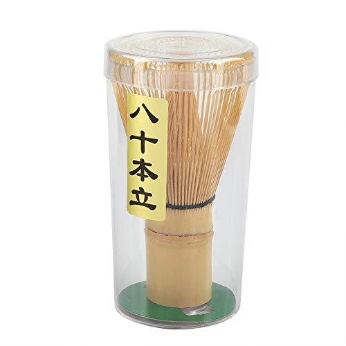 Raguso Matcha Green Tea Whisk Chasen Preparing Japanese Matcha Stirrer Mixer Powder Brush Tool Japanese for Tea Ceremony Tea Drinking(L) - Image 1
