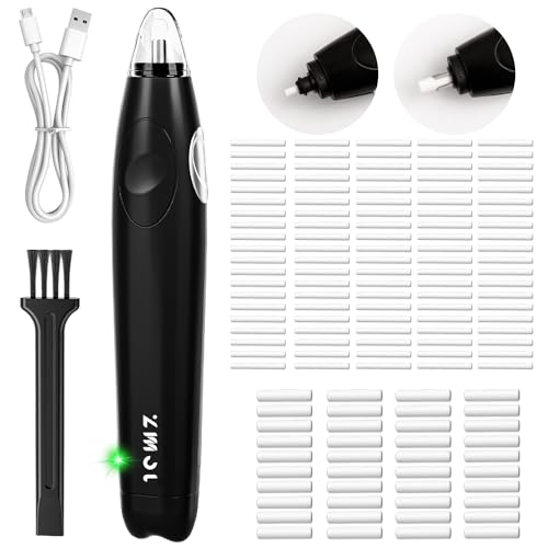 ZMOL Electric Eraser for Artists, Rechargeable Electric Eraser Kit, 140 Refills, Automatic Portable Eraser for Precise Drawing, Rechargeable Operated Pencil Eraser for Sketch Pencil, Crafts (Black) - Image 1
