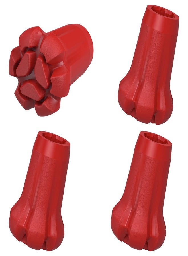 AWINNER Hiking Pole Tips, 4Pcs, Rubber, Wear & Tear Resistant, for Trekking Poles, Walking Sticks, Hiking Canes - Image 1
