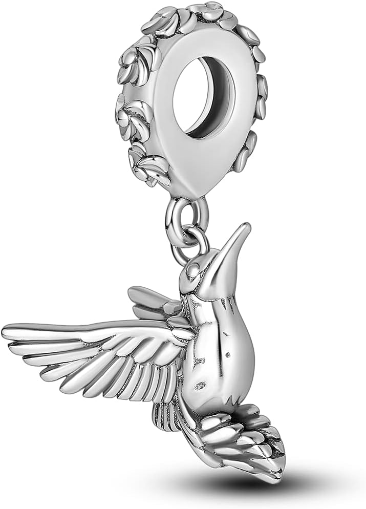 MULA 925 Sterling Silver Charms for Bracelets and Necklaces Airplane Passport Dangle Pendants Beads Butterfly Dragonfly Charms Jewelry Charm for Women - Image 1