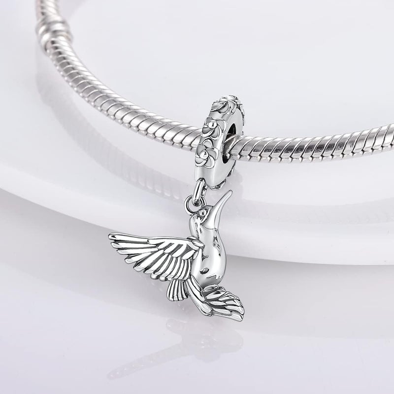 MULA 925 Sterling Silver Charms for Bracelets and Necklaces Airplane Passport Dangle Pendants Beads Butterfly Dragonfly Charms Jewelry Charm for Women - Image 2