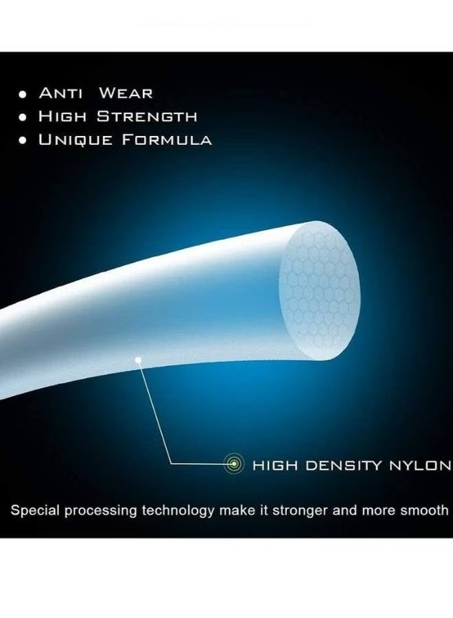 500M-Nylon String Fishing Line Cord Clear Fluorocarbon Strong Monofilament Wire Flexible Wear-resistant Super Pulling Force Cut for Hanging Decorations Beading Crafts Kite 500M 2.0 - Image 4