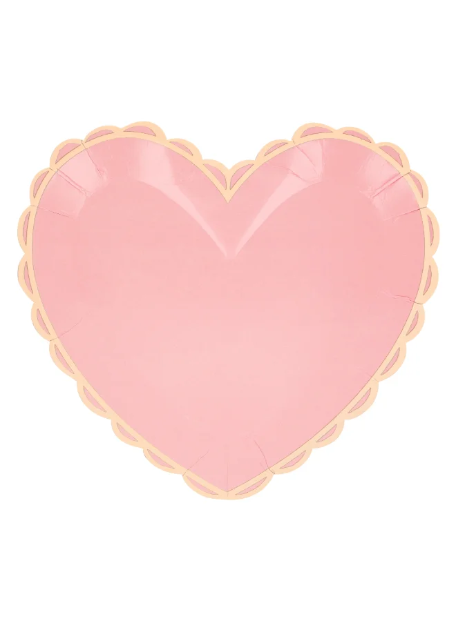 Meri Meri Pastel Heart Large Plates