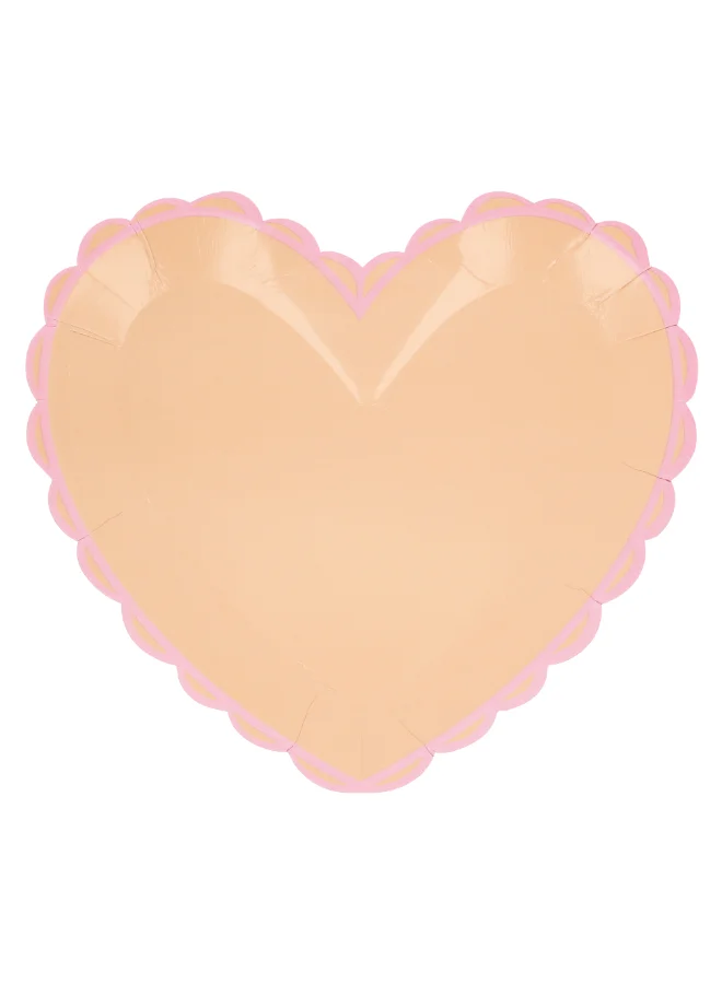 Meri Meri Pastel Heart Large Plates