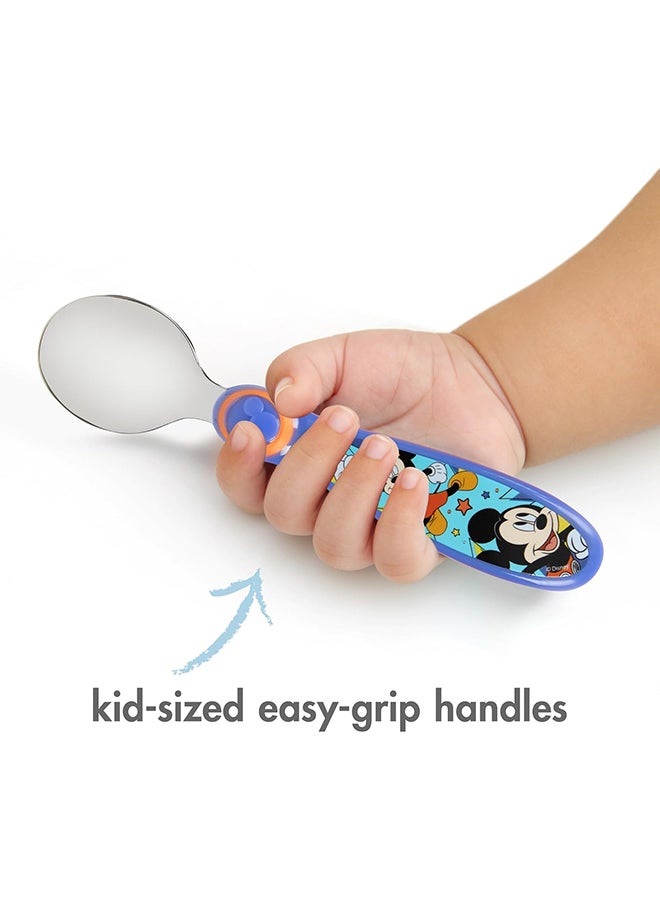 the FIRST years طقم أدوات مائدة ميكي المنحوتة من 3 قطع - Image 5