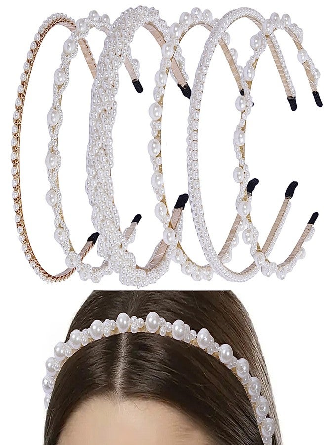 Luxelocks 7pcs Headbands Stylish Pearl Hairbands Hair Accessories Hair Bands for Women Girls - Image 1