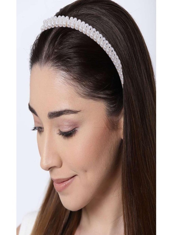 Luxelocks 7pcs Headbands Stylish Pearl Hairbands Hair Accessories Hair Bands for Women Girls - Image 5