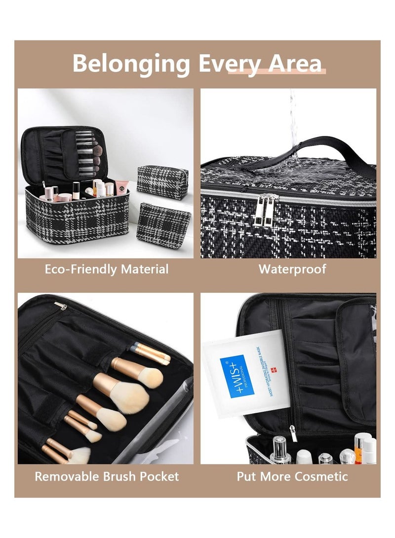 Cool Baby Makeup Bag Set, 3 Pcs Portable Travel Cosmetic Bag - Image 4