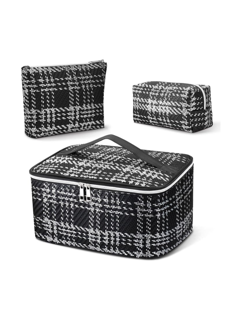 Cool Baby Makeup Bag Set, 3 Pcs Portable Travel Cosmetic Bag - Image 1