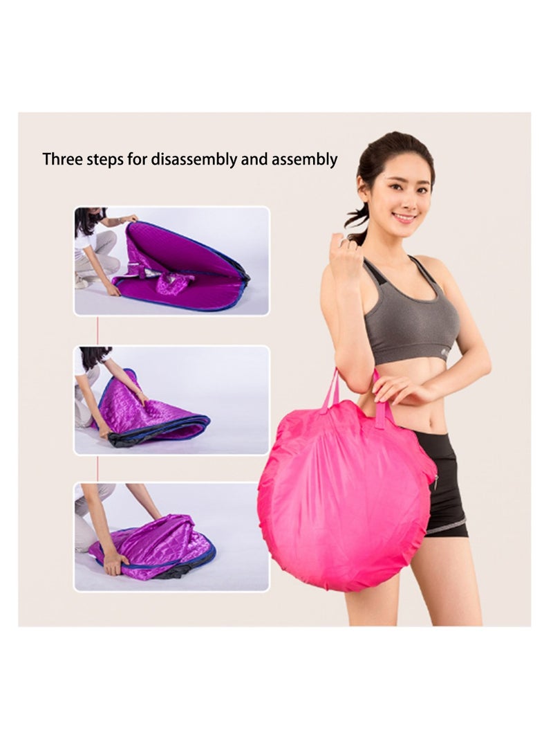 Portable Steam Sauna for Home Spa,Folding Steam Sauna with 1000W 2L Generator and Remote Control, Portable Folding Steam Sauna for 2 person,9 Levels Adjustment,Fast Heating in 6 Min Home Sauna Tent for Relaxation (purple)