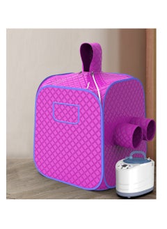 Generic Portable Folding Steam Sauna，2 person, Sauna Tent for home with  Generator and Remote Control, Fast Heating （Purple）  - Image 2