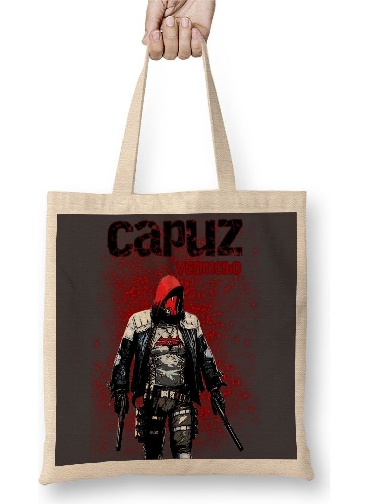 Baskı Dükkanı Print Shop Capuz Vermelho Cloth Bag Long Handle 