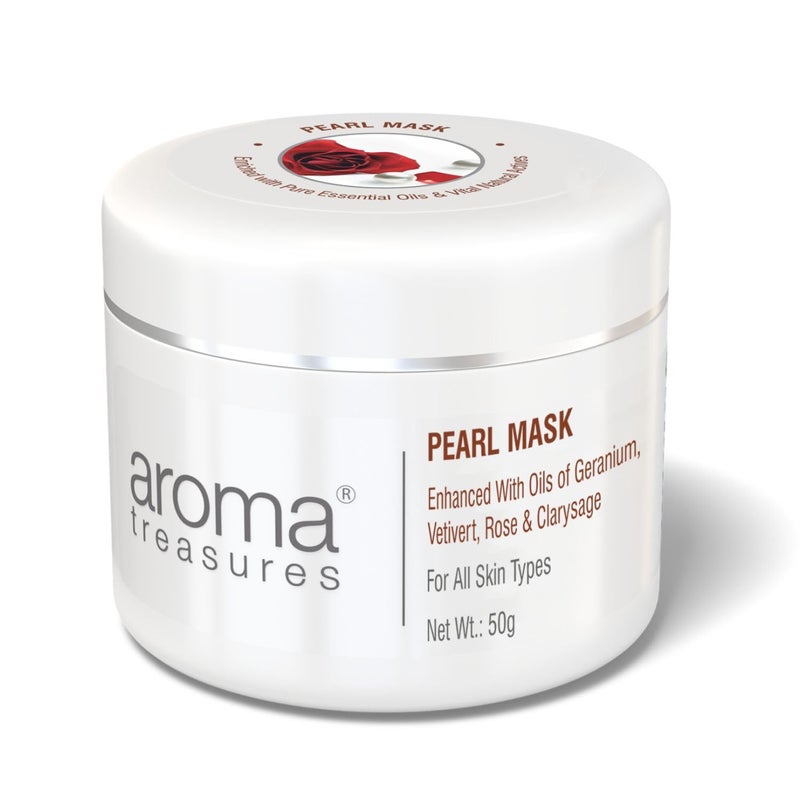 Aroma Treasures Pearl Mask for all skin types 50gm - Image 1