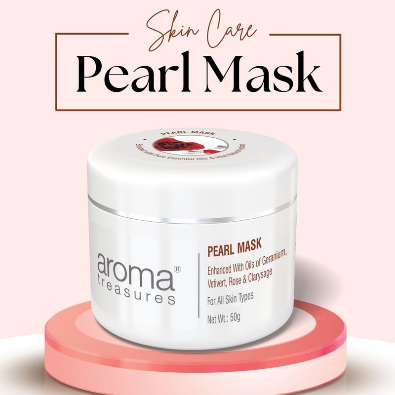 Aroma Treasures Pearl Mask for all skin types 50gm - Image 3
