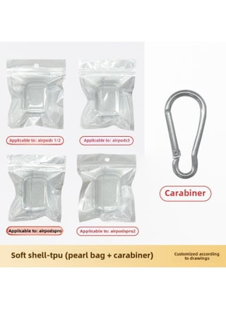 For Apple Headset Airpods4 Wireless Bluetooth Headset Protective Cover TPU Transparent Headset Protective Cover Material-Color:Tpu Soft Shell + Pearlescent Bag + Carabiner-Applicable Models:Third Generation =pro: With Hanging Ears - pzsku/ZEAEF1B1A7DB38D8B1CC1Z/45/_/1742286239/5f40b47d-f378-422a-9347-30ecb83c5e27
