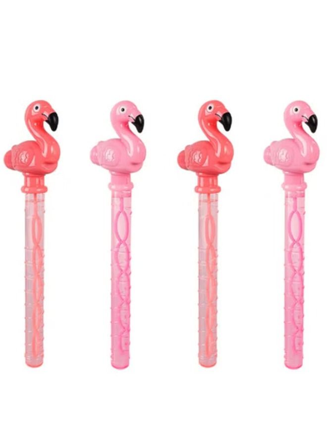 4-Piece Flamingo Bubble Blower Set 37x5cm - Image 1