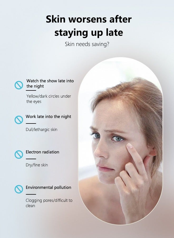 Ice Water Sleeping Mask Korean Overnight Mask Removes dead skin + provides moisture + moisturizing barrier Light and refreshing without stickiness Anti-acne and anti-wrinkle - Moisturizing and hydrating effect