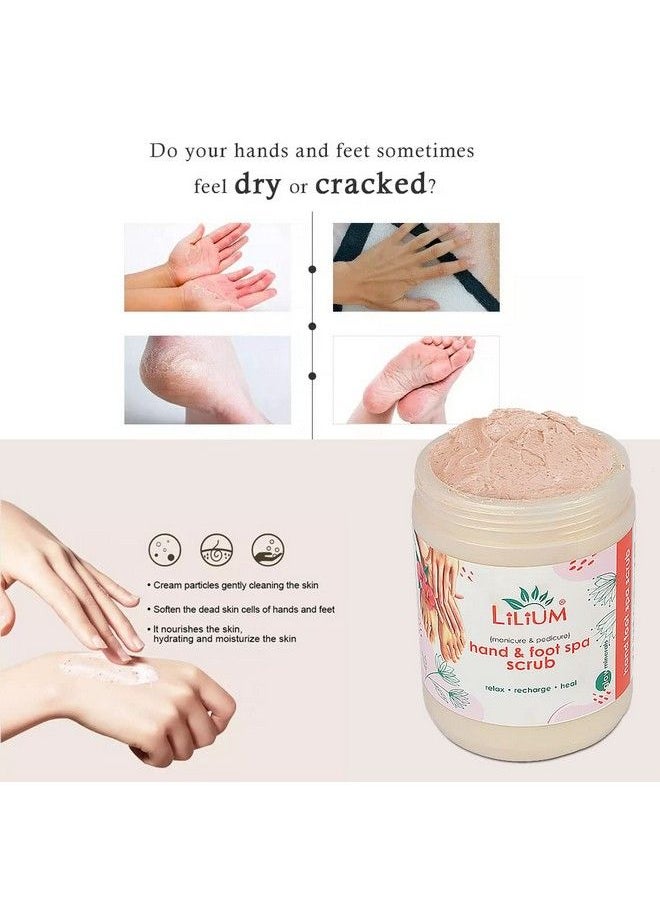 LILIUM Hand & Foot Spa Scrub For Dead Skin & Tan Removal ; Orange Peel Extract ; Ammonia Free ; Exfoliate Dead Tissue 900Ml  - Image 5