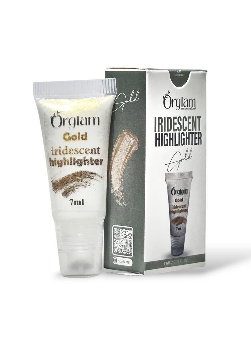 Orglam - Gold Iridescent face Highlighter, 7ml - Image 1