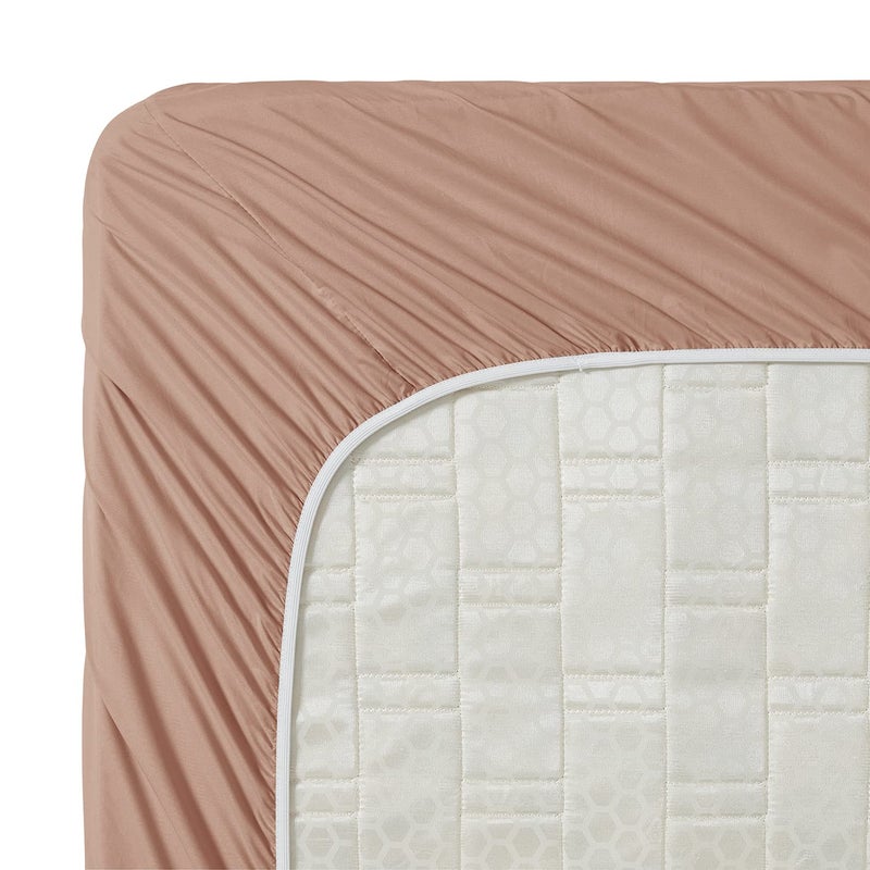 Clara Clark Bed Sheets, Premier 1800 Series 4 Piece Bed Sheet Set, Deep Pocket, Wrinkle, Fade, Stain Resistant, Luxury Soft Bedding Sheets & Pillowcases, Queen, Taupe Sand - Image 4