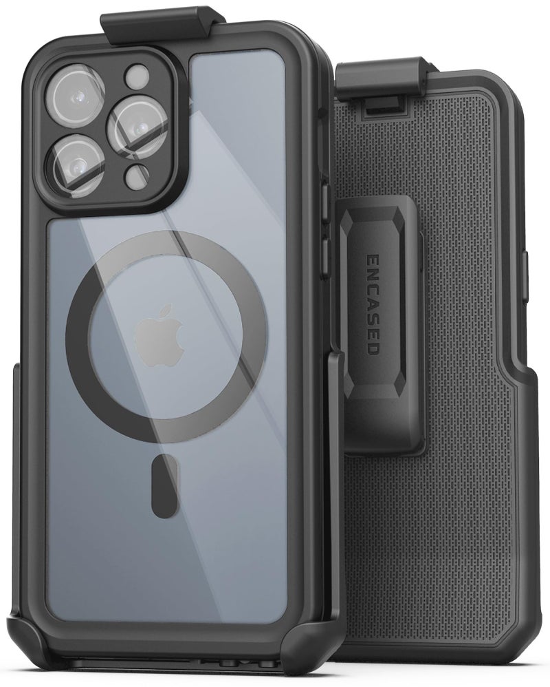 Encased Titan Designed for iPhone 15 Pro Max Waterproof Case with Belt Clip Compatible with MagSafe Full Body Protective Phone Case with Holster iPhone 15 Pro Max - Image 2