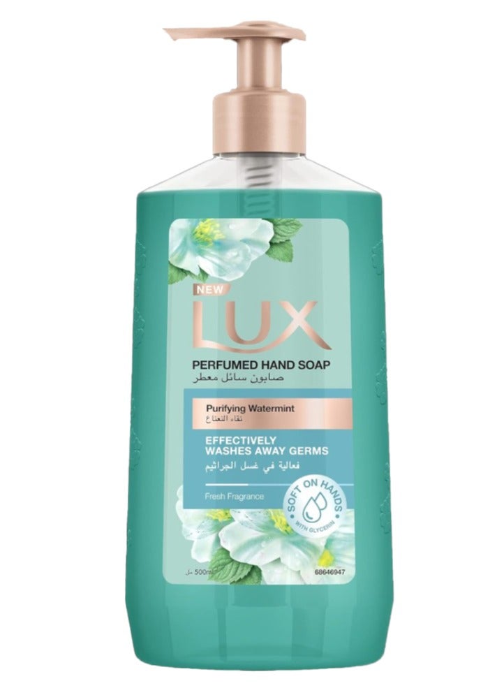 Lux Perfumed Hand Soap Purifying Watermint 500ml