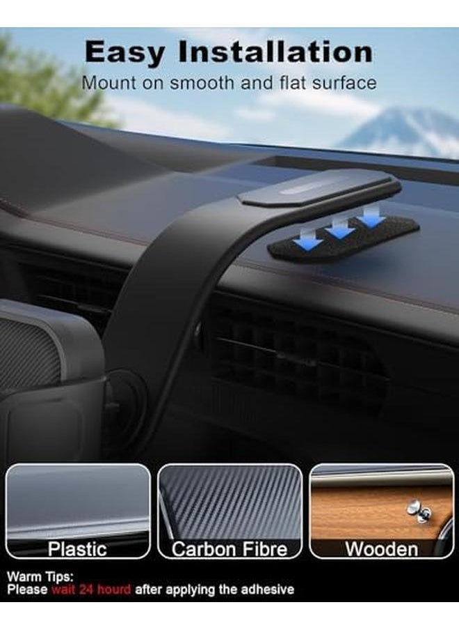 erorex - Car Phone Holder Universal Car Mount Dashboard And Windshield Suction Cup Phone Holder Car Phone Mount And Bendable Memory Titanium Alloy For Iphone And Android Smartphone - Image 1