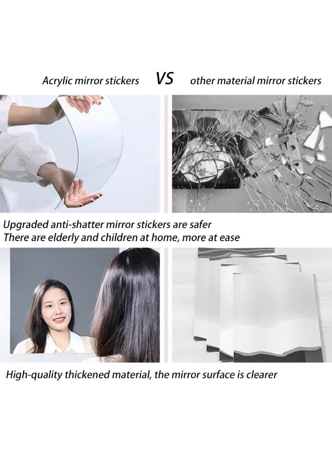 TPGP 10 Pieces Mirror Wall Stickers - Image 5