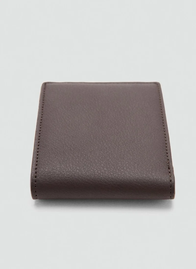 Mango Man Wallet With Embossed Effect