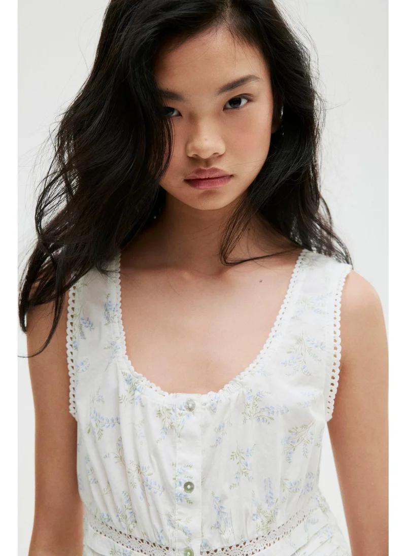 H&M Peplum vest top