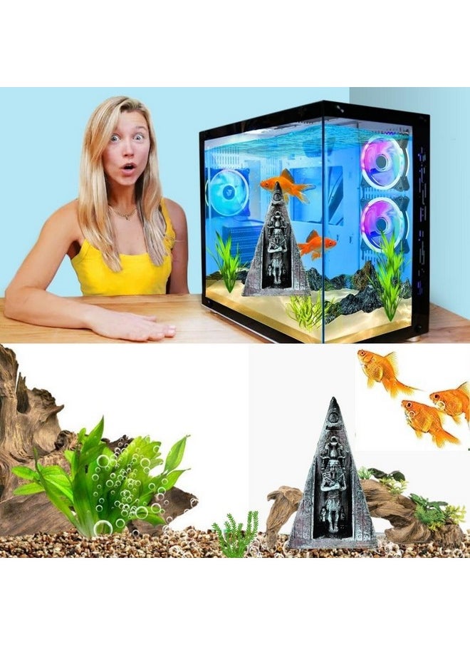 VAYINATO PetzLifeworld 6.5 Inch Ancient Egypt Pyramid for Aquarium and Home Decoration | 3D Structure | Hallow Fibre Material | Realistic Look  - Image 5