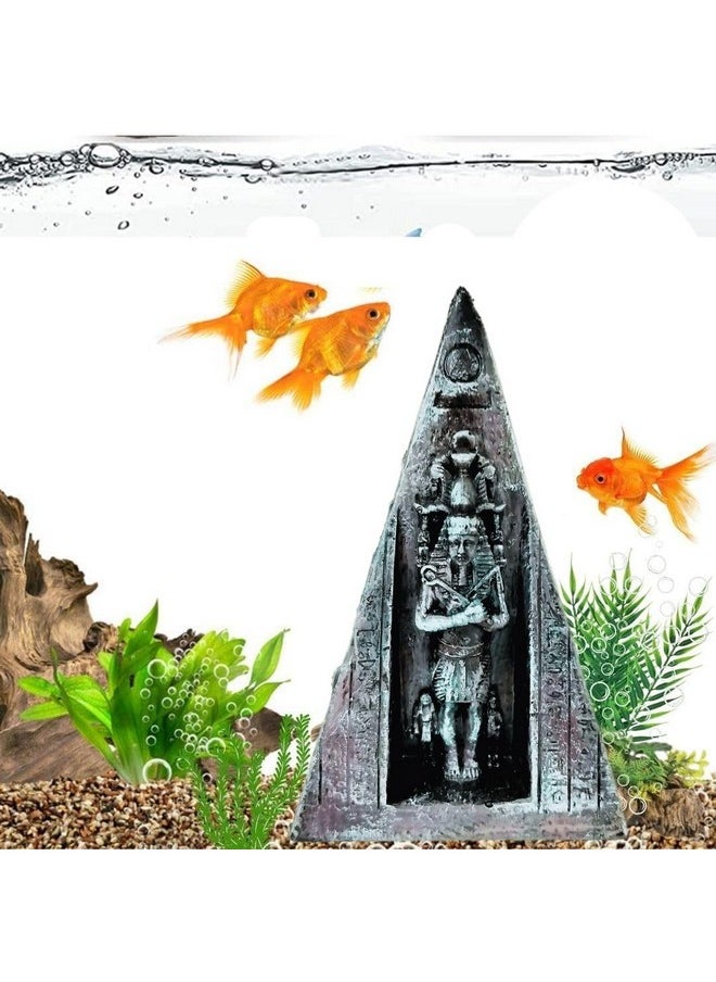 VAYINATO PetzLifeworld 6.5 Inch Ancient Egypt Pyramid for Aquarium and Home Decoration | 3D Structure | Hallow Fibre Material | Realistic Look  - Image 1