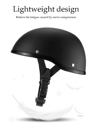Motorcycle Half Helmet, Multifunctional Breathable Open Face Helmet，Retro Harley Scooter Helmet，With Adjustable Buckle , Shockproof And Fall Proof, Suitable For Both Men And Women，Suitable For Riding Bicycles, Motorcycles, Skateboards ﻿ - view 5