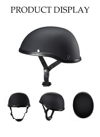Motorcycle Half Helmet, Multifunctional Breathable Open Face Helmet，Retro Harley Scooter Helmet，With Adjustable Buckle , Shockproof And Fall Proof, Suitable For Both Men And Women，Suitable For Riding Bicycles, Motorcycles, Skateboards ﻿ - view 2