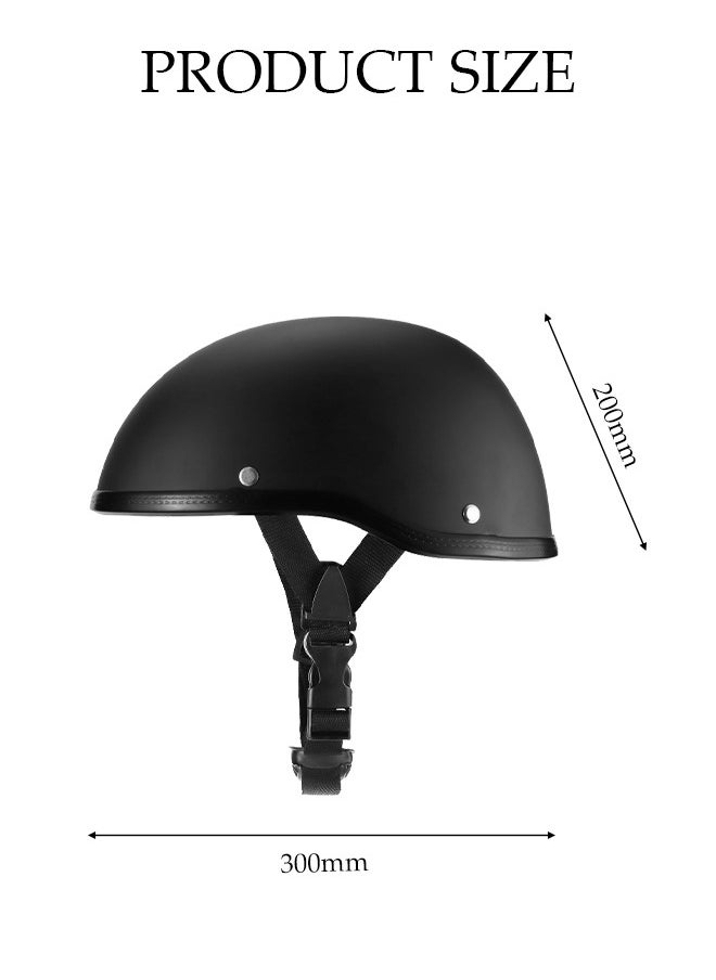 DUNISO Motorcycle Half Helmet, Multifunctional Breathable Open Face Helmet，Retro Harley Scooter Helmet，With Adjustable Buckle , Shockproof And Fall Proof, Suitable For Both Men And Women，Suitable For Riding Bicycles, Motorcycles, Skateboards ﻿  - Image 4